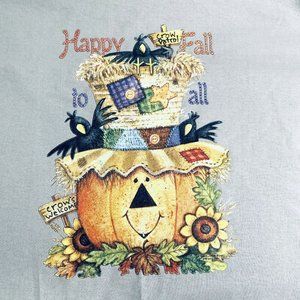 Halloween Autumn T Shirt Happy Fall To All Adult Lg NEW Custom Orders Possible